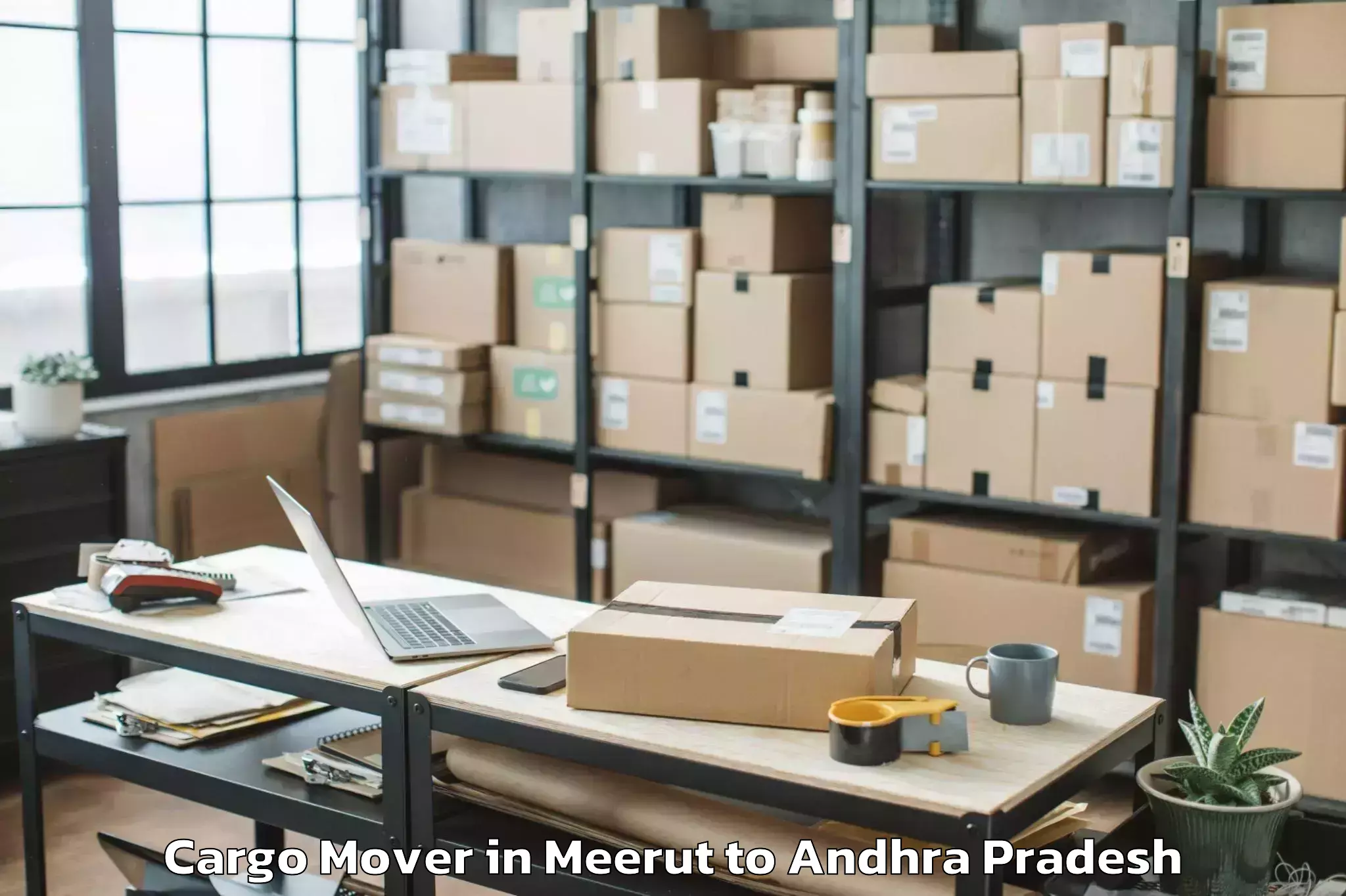 Top Meerut to Jinnuru Cargo Mover Available